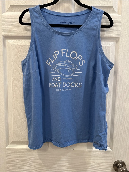 Life Is Good Tops - Life is good Flip Flops & Boat Docks Crusher Tank size XXL GUC